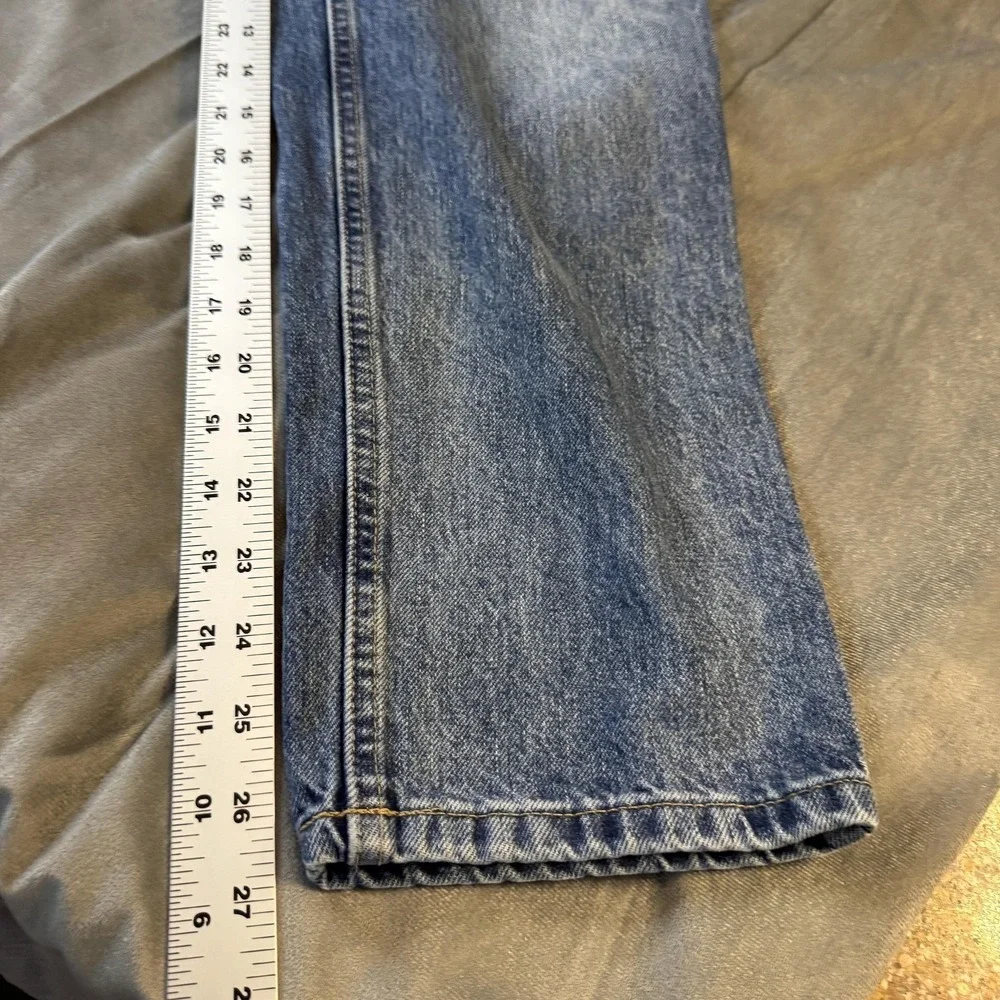 Everlane Womens Jeans 28 Blue Curvy 90s Cheeky Straight High Rise Organic Cotton